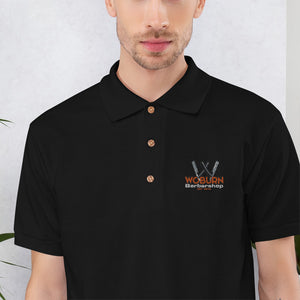 Woburn Barbershop Embroidered Polo Shirt
