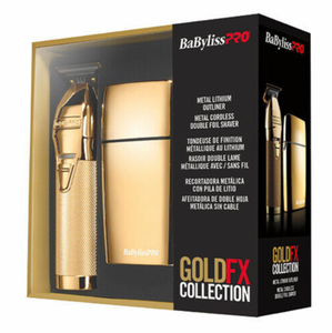 BaByliss PRO Gold FX Collection Skeleton Outliner & Double Foil Shaver FXHOLPK2G