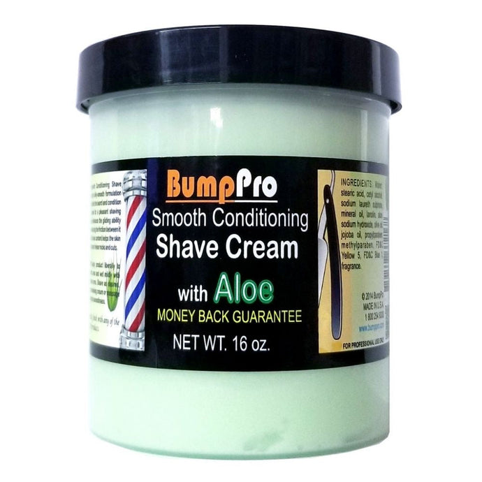 (2X Pack) BumpPro Brushless Shave Cream With Aloe 16 OZ