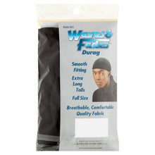 Load image into Gallery viewer, Duke Waves &amp; Fades Black Durag