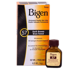 Bigen Permanent Powder Hair Color – Dark Brown #57 0.21 OZ